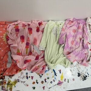 Baby girl pajamas bundle